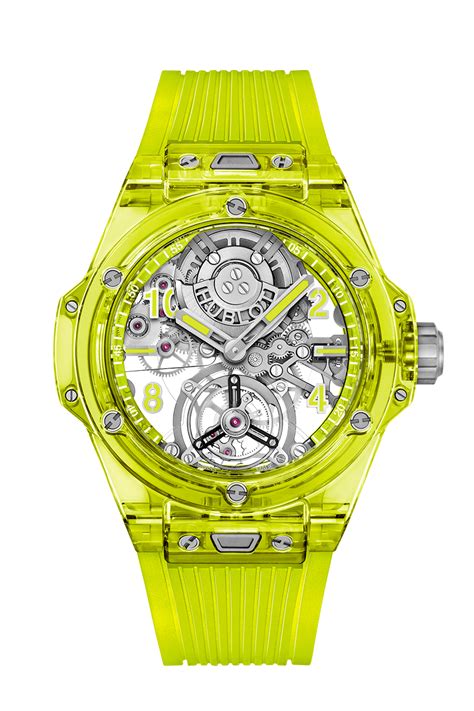 hublot yellow neon|hublot big bang.